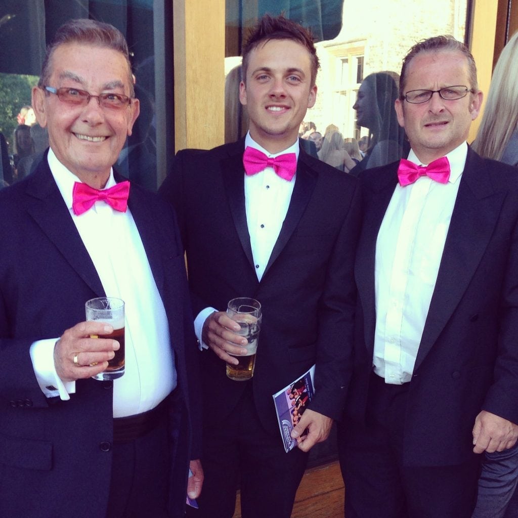 2014 Grandad Me and Dad at another Awards Evening